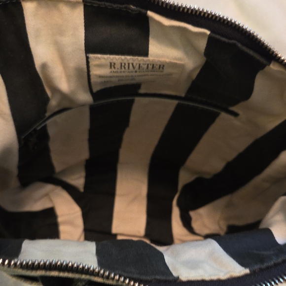 Stylish Green Patterned R. Riveter Tote Bag - Picture 9 of 10